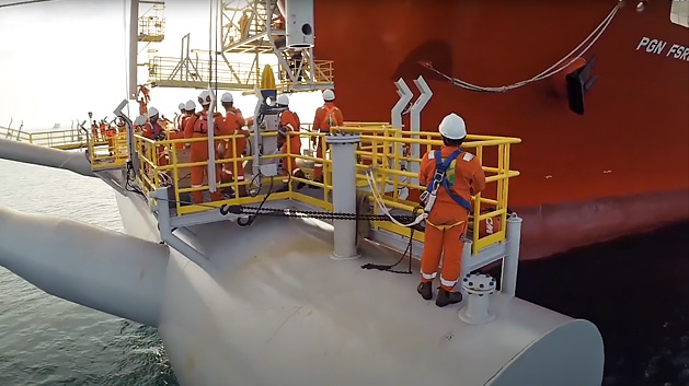 Offshore Installation of SOFEC Lampung Tower Yoke Mooring